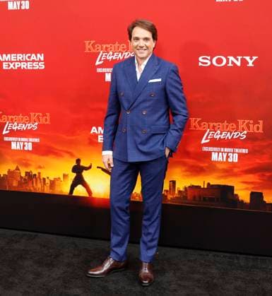 Ralph Macchio arrives on the red carpet at the Karate Kid: Legends Premiere at SVA Theater on Tuesday, May 27, 2025 in New York City.  NYP20250527214 JohnxAngelillo