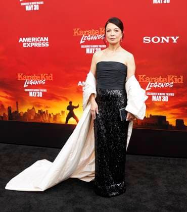 Ming-Na Wen arrives on the red carpet at the Karate Kid: Legends Premiere at SVA Theater on Tuesday, May 27, 2025 in New York City.  NYP20250527225 JohnxAngelillo