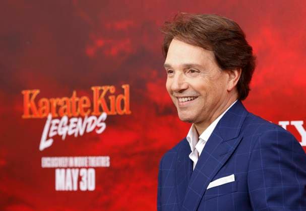 Ralph Macchio arrives on the red carpet at the Karate Kid: Legends Premiere at SVA Theater on Tuesday, May 27, 2025 in New York City.  NYP20250527213 JohnxAngelillo