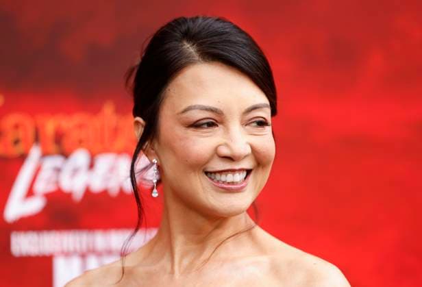 Ming-Na Wen arrives on the red carpet at the Karate Kid: Legends Premiere at SVA Theater on Tuesday, May 27, 2025 in New York City.  NYP20250527224 JohnxAngelillo