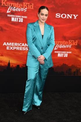 NEW YORK, NY- MAY 27: Mary Mouser at The NY World Premiere of Karate Kid: Legends on May 27, 2025 in New York City. Copyright: xMediaPunchx