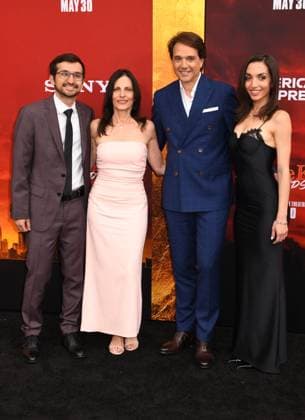 NEW YORK, NY- MAY 27: Daniel Macchio, Phyllis Fierro, Ralph Macchio and Julia Macchio at The NY World Premiere of Karate Kid: Legends on May 27, 2025 in New York City. Copyright: xMediaPunchx