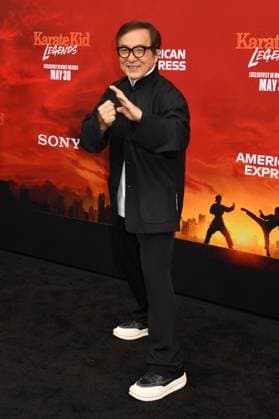 NEW YORK, NY- MAY 27: Jackie Chan at The NY World Premiere of Karate Kid: Legends on May 27, 2025 in New York City. Copyright: xMediaPunchx