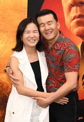 NEW YORK, NY- MAY 27: Hannas Pham and Ronny Chieng at The NY World Premiere of Karate Kid: Legends on May 27, 2025 in New York City. Copyright: xMediaPunchx