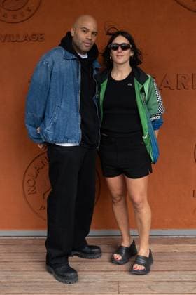 French Open - Vips At The Village Dj François X and guest take a pose at Roland Garros for the French open on May 27, 2025, in Paris, France. Photo by Laurent Zabulon ABACAPRESS.COM Paris France  Copyright: xZabulonxLaurent ABACAx