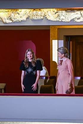 Queen Mathilde and Princesse Elisabeth - Queen Elisabeth Competition Brussels, Belgium. 27 may 2025 : Queen Mathilde and Princess Elisabeth attend the Queen Elisabeth Music Competition at Bozar in Brussels. With Hélène d Udekem d Acoz et sa fille. (Sister of queen) . Credit : F.Andrieu Agencepeps CC . Brussels Belgium  Copyright: xContentxCurationx F.Andrieu Agencepeps CCx