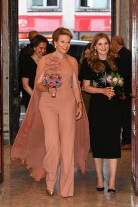 Queen Mathilde and Princesse Elisabeth - Queen Elisabeth Competition Brussels, Belgium. 27 may 2025 : Queen Mathilde and Princess Elisabeth attend the Queen Elisabeth Music Competition at Bozar in Brussels. With Hélène d Udekem d Acoz et sa fille. (Sister of queen) . Credit : F.Andrieu Agencepeps CC . Brussels Belgium  Copyright: xContentxCurationx F.Andrieu Agencepeps CCx