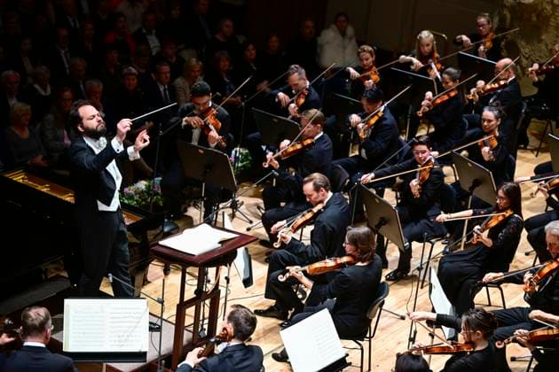 Wiener Symphoniker concert under Czech chief conductor Petr Popelka, left, 27 May 2025, Prague, Czech Republic. The programme included music by Ludwig van Beethoven, Joseph Strauss and Richard Strauss. (CTKxPhoto RomanxVondrous) CTKPhotoP2025052806617  CTKPhotoP2025052806617