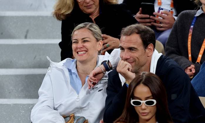 Celebs in the stands during the Roland Garros International Tennis 2025 Laure Boulleau and her husband Bruno Cheyrou in the stands during the Roland Garros International Tennis 2025, in Paris, France, on May 28, 2025 Jacovides Moreau Bestimage Celebs in the stands during the Roland Garros International Tennis 2025, in Paris, France, on May 28, 2025 Jacovides Moreau Bestimage Paris France  Copyright: xJACOVIDES-MOREAUx xBESTIMAGExJACOVIDES-MOREAUx xBESTIMAGEx