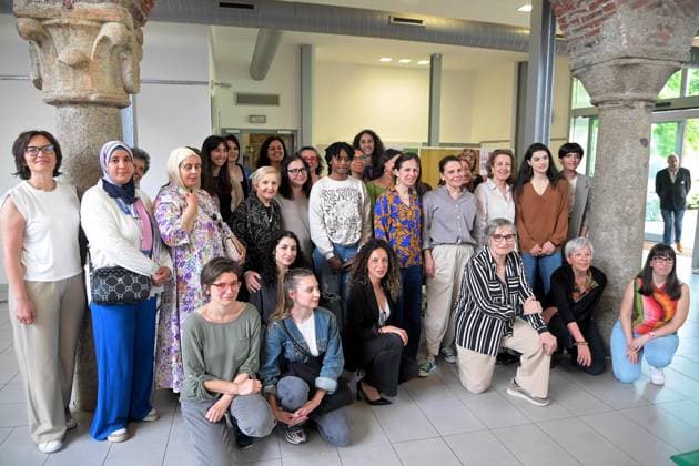 Milan, Italy: Milan, Milano Donna Award, at the former Fornace di alzaia Naviglio Pavese, with councilor Gaia Romani and Elena Buscemi Milan Italy  - ZUMAp169 20250528_zea_p169_404 Copyright: xMaurizioxMaulex