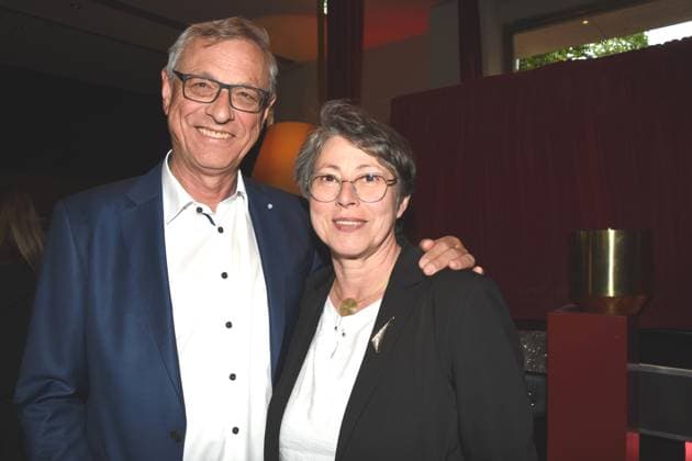 Siegfried Elisabeth Schneider BLM Praesident Medien Politiker a.D Muenchen 27.05. 2025 GOP Variete Theatro 40. Jubilaeumsfeier Radio Gong 96.3 Muenchen *** Siegfried Elisabeth Schneider BLM President Media Politician a D Munich 27 05 2025 GOP Variete Theatro 40th anniversary celebration Radio Gong 96 3 Munich