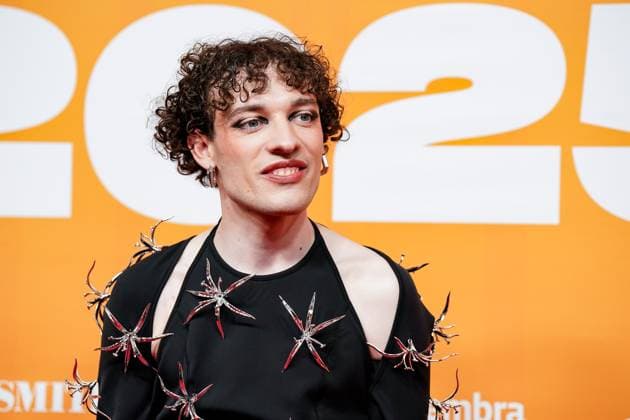 Zurich, Switzerland, May 28th 2025: Swiss Musician on the red carpet Nemo during the Swiss Music Awards 2025 at Hallenstadion in Zurich, Switzerland. (Daniela Porcelli SPP) Copyright: xDanielaxPorcellix xSPPx spp-en-DaPoSp-20250528-DP204859
