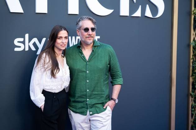 May 28, 2025, Madrid, Madrid, SPAIN: Alberto Ammann and Clara Mendez Leite attend the premiere of Matices, the new psychological thriller series from SkyShowTime, at Cines Callao in Madrid. Madrid SPAIN - ZUMAc270 20250528_zip_c270_042 Copyright: xDavidxCruzxSanzx