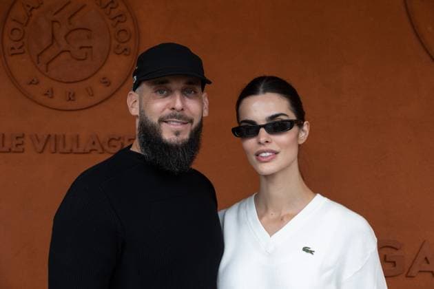 2025 French Open - Celebrities At Village Night Day 4 NB Vladimir Restoin Roitfeld and Carolina Mendes at Village for night session during the 2025 French Open at Roland Garros on May 28, 2025 in Paris, France. Photo by Nasser Berzane ABACAPRESS.COM Paris France  Copyright: xBerzanexNasser ABACAx