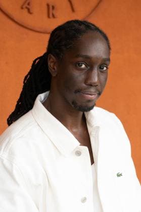 French Open Vips At The Village LZ Aliyou Diop take a pose at Roland Garros for the French open on May 29, 2025, in Paris, France. Photo by Laurent Zabulon ABACAPRESS.COM  Copyright: xZabulonxLaurent ABACAx