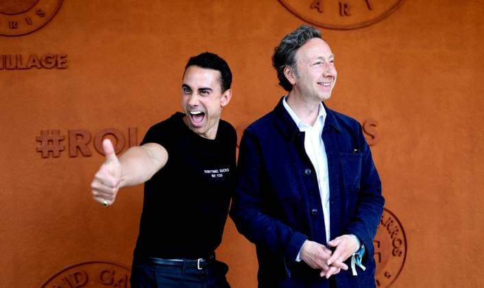 Celebrities in the village during the French Open Tennis Championships at Roland Garros 2025 Stéphane Bern and his companion Yori Bailleres au village lors des Internationaux de France de Tennis de Roland Garros 2025 Paris, May 29th, 2025 Moreau Jacovides Bestimage Celebrities in the village during the French Open Tennis Championships at Roland Garros 2025 Paris, May 29th, 2025 Paris France  Copyright: xJACOVIDES-MOREAUx xBESTIMAGExJACOVIDES-MOREAUx xBESTIMAGEx
