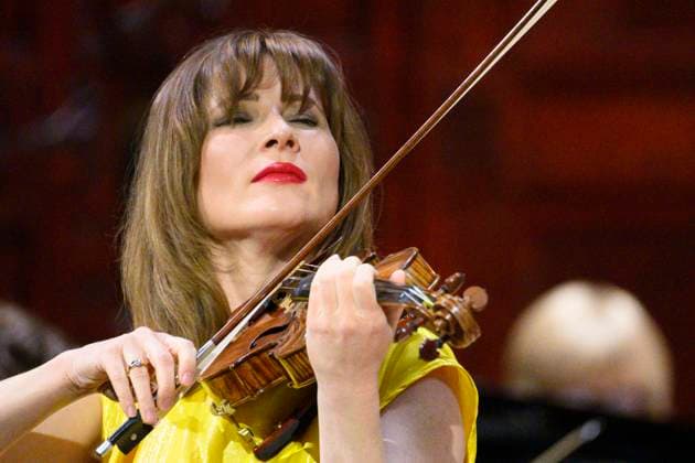 Georgian-born German violinist Lisa Batiashvili with London Symphony Orchestra with their Chief Conductor Sir Antonio Pappano concert during the Prague Spring International Music Festival in Prague, Czech Republic, May 29, 2025. (CTKxPhoto MichalxKamaryt) CTKPhotoP2025052908426  CTKPhotoP2025052908426