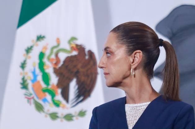 Mexico™s President Claudia Sheinbaum Holds Briefing Mexico™s President Claudia Sheinbaum Pardo, speaks during a briefing conference about the process for the purchase of medicines in different parts of Europe, which represents an investment of 15 billion dollars. at the National Palace. on May 29, 2025 in Mexico City, Mexico. (Photo by Carlos Santiago Eyepix Group) Copyright: xCarlosxSantiago xEyepixxGroupx CS_29052025_156623