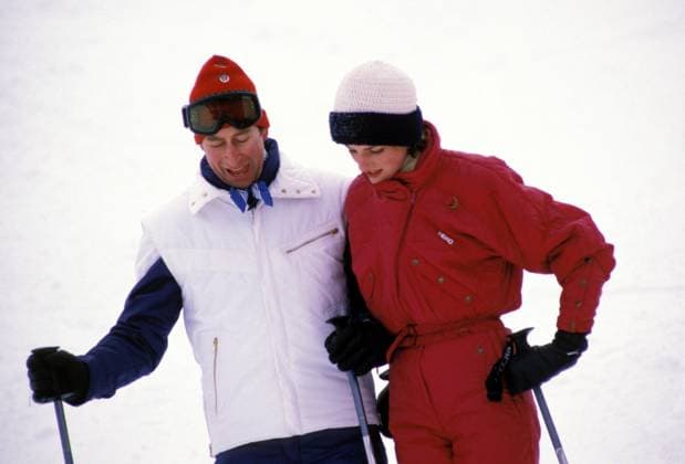 Archivbilder der Woche KW22 RECORD DATE NOT STATED DIANA, PRINCESS OF WALES & PRINCE CHARLES royal, skiing holiday Ref: 026 Liechtenstein Copyright: xPhilxLoftus CapitalxPicturesx
