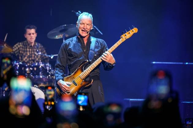 Entertainment Themen der Woche KW22 Bilder des Jahres 2025, Entertainment 05 Mai Cherrytree Music Company 20th Anniversary concert, Belasco Theater, Los Angeles, 29 May 2025. Sting performs at the Cherrytree Music Company 20th Anniversary Concert with net proceeds benefiting St. Jude Hospital, Belasco Theater, Los Angeles, USA, 29 May 2025., Credit:JERRY PEREZ Avalon USA, California, Los Angeles  Copyright: xJERRYxPEREZx xAvalonx 1005288328