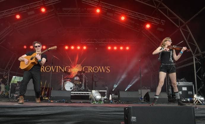 Wychwood Music Festival 2025 Friday The Roving Crows perform at Wychwood Music Festival 2025 Friday, Credit:Jules Annan Avalon  Copyright: xJulesxAnnanx xAvalonx 1005310904
