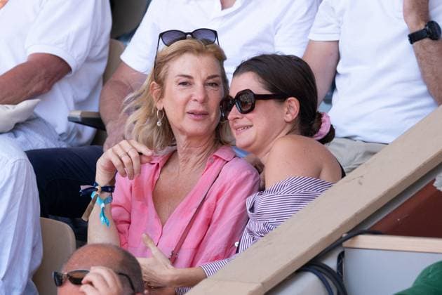 French Open Vips At The Stands LZ Michelle Laroque and her daughter Oriane attend the Roland Garros 2025 tournament on May 30, 2025 in Paris, France. Photo by Laurent Zabulon ABACAPRESS.COM Paris  Copyright: xZabulonxLaurent ABACAx