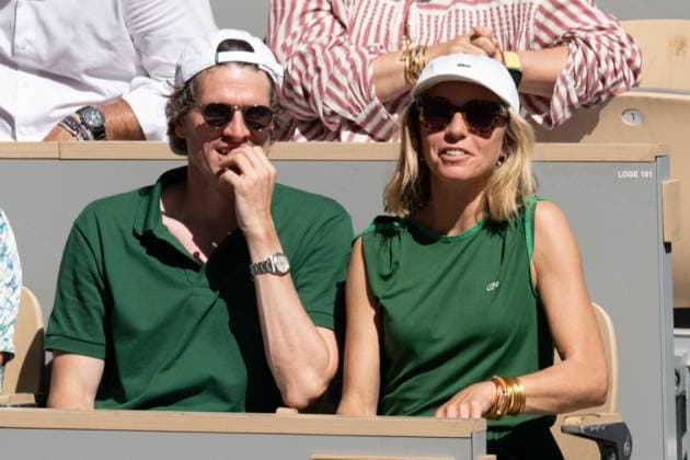 French Open Vips At The Stands LZ Amelie Etasse and Clement Sejourne attend the Roland Garros 2025 tournament on May 30, 2025 in Paris, France. Photo by Laurent Zabulon ABACAPRESS.COM Paris  Copyright: xZabulonxLaurent ABACAx