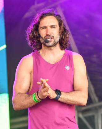 Wychwood Music Festival 2025 Saturday Joe Wicks joined by his wife Rosie Jones, their four children and a family member for a morning workout at Wychwood Music Festival 2025 Saturday, Credit:Jules Annan Avalon  Copyright: xJulesxAnnanx xAvalonx 1005670031