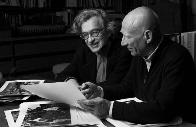 The Salt of the Earth (2014) - filmstill Wim Wenders (Director), Sebastiao Salgado on the set of The Salt of the Earth (2014) - - - EDITORIAL USE ONLY Copyright: xFSN-Dx