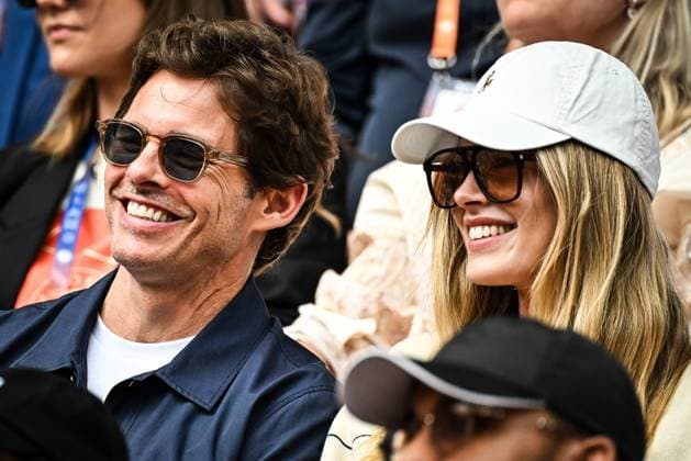 June 1, 2025, Paris, France, France: James MARSDEN with his girlfriend Frederique BONS during the Roland-Garros 2025, French Open 2025, Grand Slam tennis tournament at Roland-Garros Stadium on June 01, 2025 in Paris, France. Paris France - ZUMAm308 20250601_zsp_m308_032 Copyright: xMatthieuxMirvillex