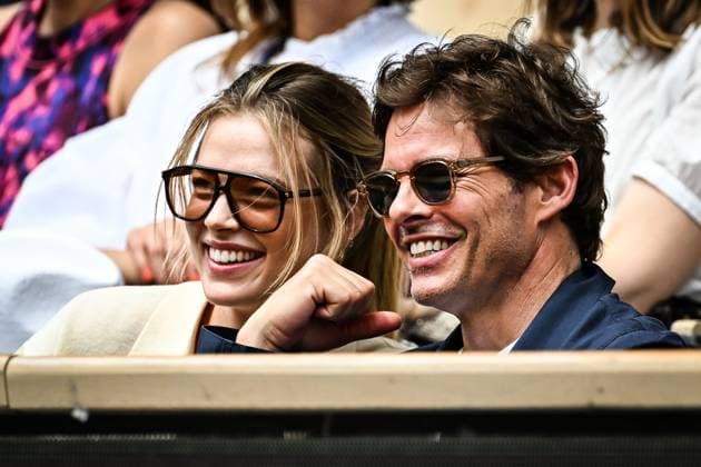 Entertainment Themen der Woche KW22 Entertainment Bilder des Tages June 1, 2025, Paris, France: Actor JAMES MARSDEN with his girlfriend Model FREDERIQUE BRONS during the French Open 2025 at Roland-Garros Stadium. Paris France - ZUMAm308 20250601_zsp_m308_035 Copyright: xMatthieuxMirvillex