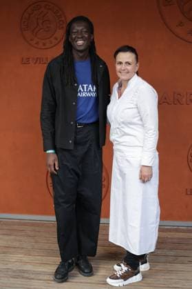 2025 French Open - Celebrities At Village Night 8 NB Mory Sacko and Marie Soria at Village for night session during the 2025 French Open at Roland Garros on June 01, 2025 in Paris, France. Photo by Nasser Berzane ABACAPRESS.COM Paris France  Copyright: xBerzanexNasser ABACAx