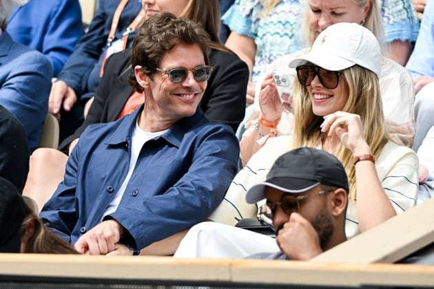 Internationaux de Roland Garros People in the stands June 1st Internationaux de tennis de Roland Garros James Marsden ,Frederique Brons 445436 2025 06 01  Copyright: xLionelxGuericolas MPPx STAR_445436_099