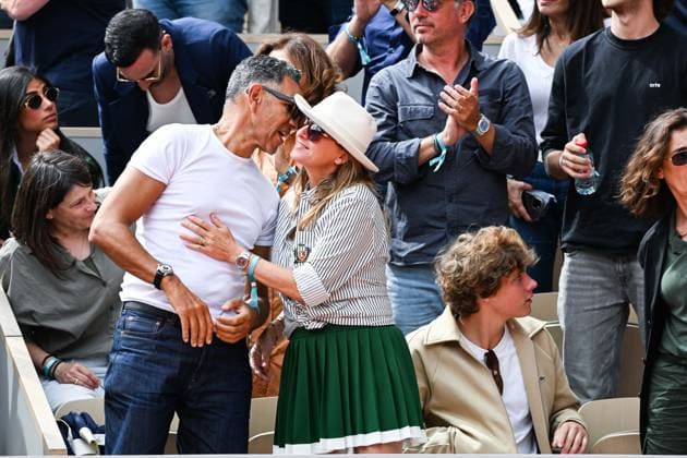 Roland Garros Open People in the stands June 1 Roland Garros Open Roschdy Zem, Sarah Lavoine 445436 2025 06 01  Copyright: xLionelxGuericolas MPPx STAR_445436_137