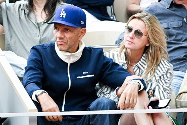 Roland Garros Open People in the stands June 1 Roland Garros Open Roschdy Zem, Sarah Lavoine 445436 2025 06 01  Copyright: xLionelxGuericolas MPPx STAR_445436_163