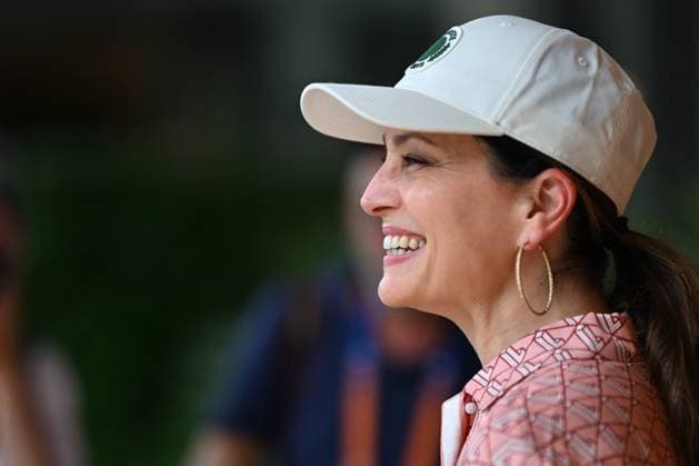 French Open - VIPs At The Village Anne Charrier posing at the Village at Roland Garros on June 01, 2025 in Paris, France. Photo by ABACAPRESS.COM Paris France  Copyright: xABACAx