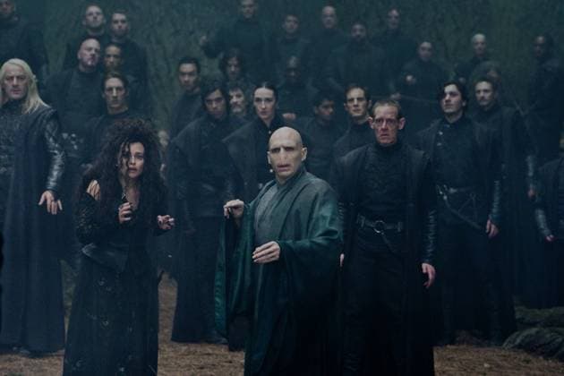 Harry Potter and the Deathly Hallows: Part 2 - filmstill JASON ISAACS, HELENA BONHAM CARTER & RALPH FIENNES in Harry Potter and the Deathly Hallows: Part 2 EDITORIAL USE ONLY Copyright: xCAP FBx