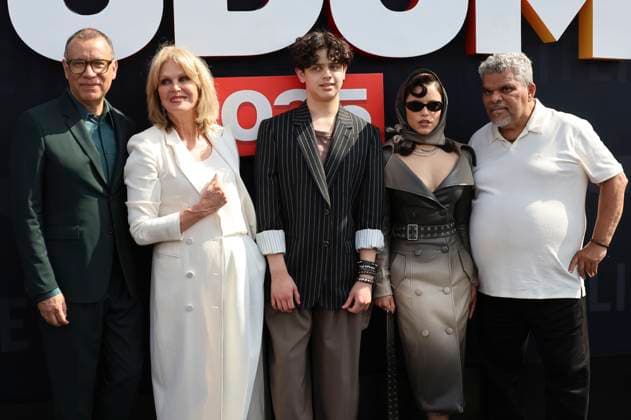 Fred Armisen, Joanna Lumley, Isaac Ordonez, Jenna Ortega und Luis Guzman beim Fan-Event Netflix Tudum 2025: The Live Event im Kia Forum. Inglewood, 31.05.2025 *** Fred Armisen, Joanna Lumley, Isaac Ordonez, Jenna Ortega and Luis Guzman at the fan event Netflix Tudum 2025 The Live Event at Kia Forum Inglewood, 31 05 2025 Foto:xJ.xBlocx xFuturexImagex tudum_5225