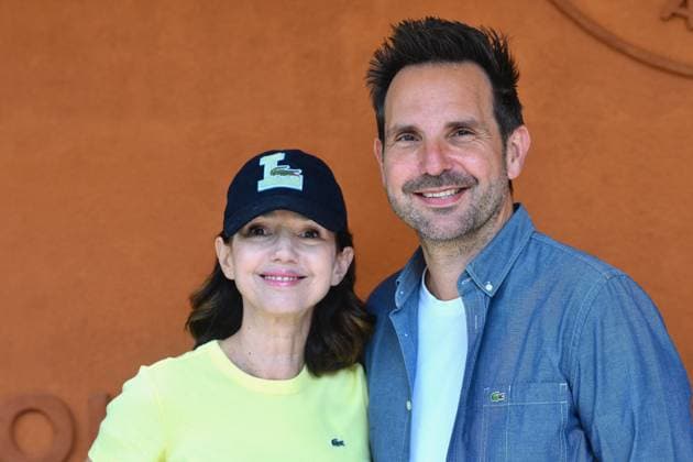 French Open - Celebrities At Village - Day 10 Delphine McCarty and Christophe Michalak are seen at Roland Garros on June 03, 2025 in Paris, France. Photo by ABACAPRESS.COM Paris France  Copyright: xABACAx