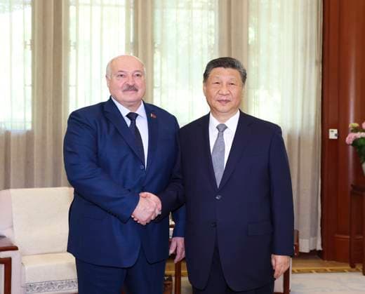 News Themen der Woche KW23 News Bilder des Tages (250604) -- BEIJING, June 4, 2025 -- Chinese President Xi Jinping meets with Belarusian President Alexander Lukashenko in Beijing, capital of China, June 4, 2025. ) CHINA-BEIJING-XI JINPING-BELARUSIAN PRESIDENT-MEETING (CN) HuangxJingwen 