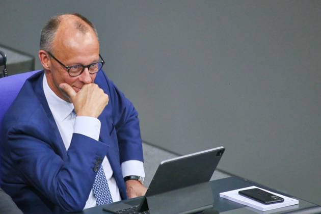 News Themen der Woche KW23 News Bilder des Tages Berlin, Deutschland, 04.06.2025: Deutscher Bundestag: 9. Bundestagssitzung: Bundeskanzler Friedrich Merz (CDU) *** Berlin, Germany, 04 06 2025 German Bundestag 9 Bundestag session Federal Chancellor Friedrich Merz CDU Copyright: xdtsxNachrichtenagenturx dts_69892