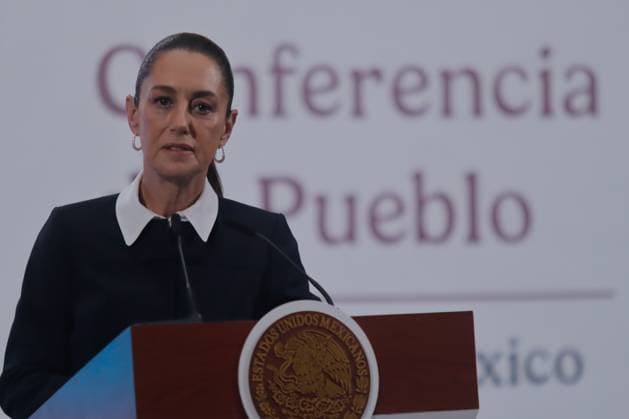 Mexico™s President Claudia Sheinbaum Holds Briefing Mexico s President, Claudia Sheinbaum Pardo, speaks during a briefing conference about the Judicial Branch Election results that gives Hugo Aguilar, who is leading in the polls, as the virtual winner. at the National Palace. on June 4, 2025 in Mexico City, Mexico. (Photo by Carlos Santiago Eyepix Group) Copyright: xCarlosxSantiago xEyepixxGroupx CS_04062025_157597