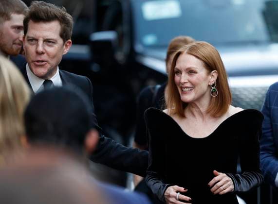 Julianne Moore arrives on the red carpet for the Echo Valley New York Premiere at AMC Lincoln Square 13 on June 04, 2025 in New York City.  NYP20250604201 JOHNxANGELILLO