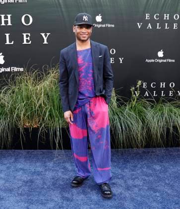 Ryan Jamaal-Swain arrives on the red carpet for the Echo Valley New York Premiere at AMC Lincoln Square 13 on June 04, 2025 in New York City.  NYP20250604234 JOHNxANGELILLO