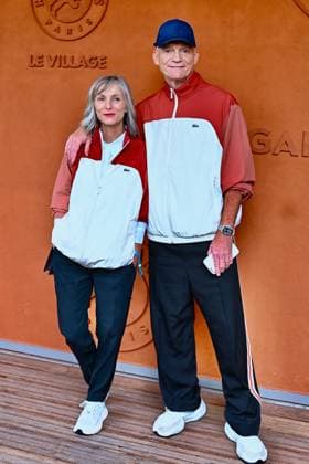 French Open - VIPs At The Village Clarisse Fieurgant and Gaëtan Roussel is seen posing at the Village during French Open at Roland Garros on June 03, 2025 in Paris, France. Photo by ABACAPRESS.COM Paris France  Copyright: xABACAx