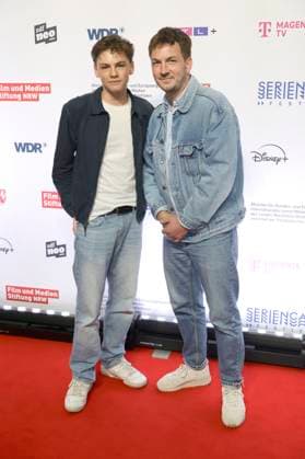 Nico Marischka und Johannes Kienast bei der der Premiere der ZDFneo-Serie Chabos auf dem 11. Seriencamp Festival 2025 im Cinenova Kino. Köln, 05.06.2025