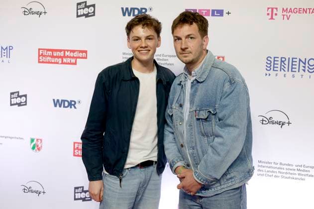 Nico Marischka und Johannes Kienast bei der der Premiere der ZDFneo-Serie Chabos auf dem 11. Seriencamp Festival 2025 im Cinenova Kino. Köln, 05.06.2025