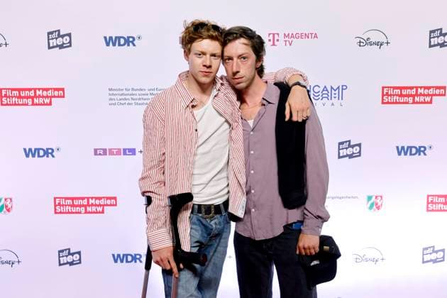 Die Schauspieler Arsseni Bultmann und Maximilian Mauff bei der Premiere der Serie Chabos beim 11. Seriencamp Festival 2025 im Cinenova Kino. Köln, 05.06.2025 NRW Deutschland Copyright: xChristophxHardtx