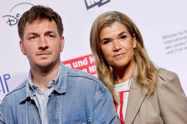 Schauspieler Johannes Kienast und Schauspielerin Anke Engelke bei der Premiere der Serie Chabos beim 11. Seriencamp Festival 2025 im Cinenova Kino. Köln, 05.06.2025 NRW Deutschland Copyright: xChristophxHardtx