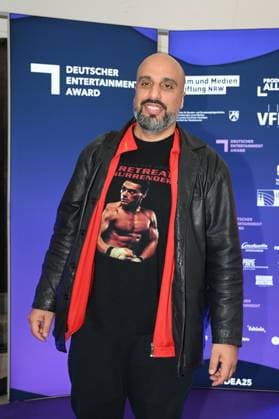 Komiker Abdelkarim (bürgerlich Abdelkarim Zemhoute) kommt zur Preisverleihung Deutscher Entertainment Award 2025